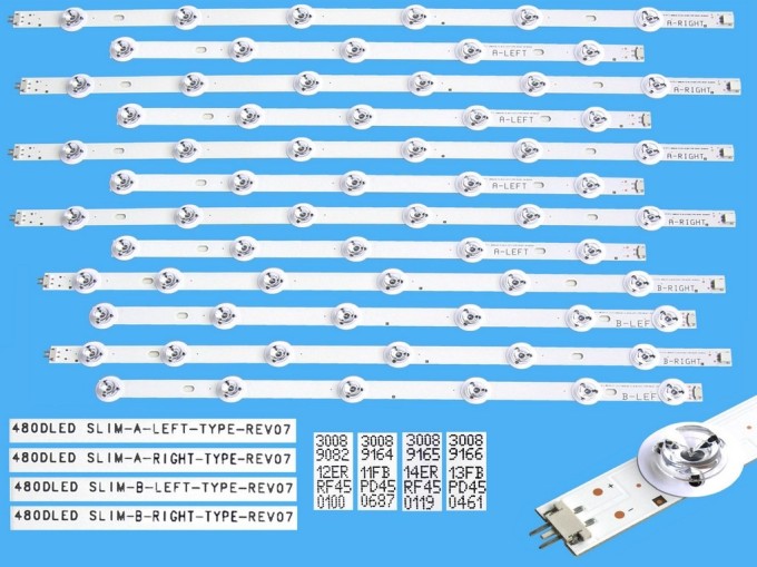 LED podsvit sada Panasonic 48Slim - 12 pásikov pre LCD TV