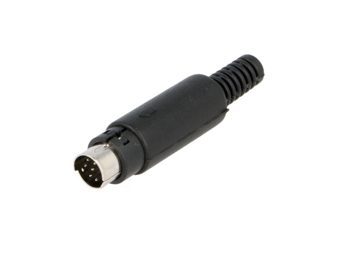Mini DIN 8 pin konektor vidlice pre pájanie