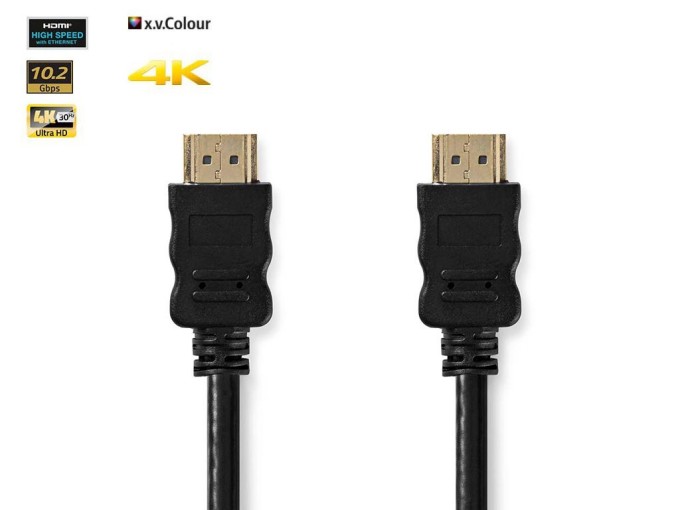 HDMI A - HDMI A Kábel verzia 1.4 s Ethernetom 1.5m CVGL34060BK15
