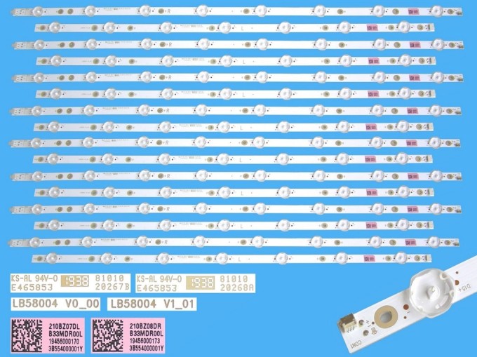 LED podsvietenie sada Philips 58" LB58004 V0_00 + V1_01, 16 pásikov