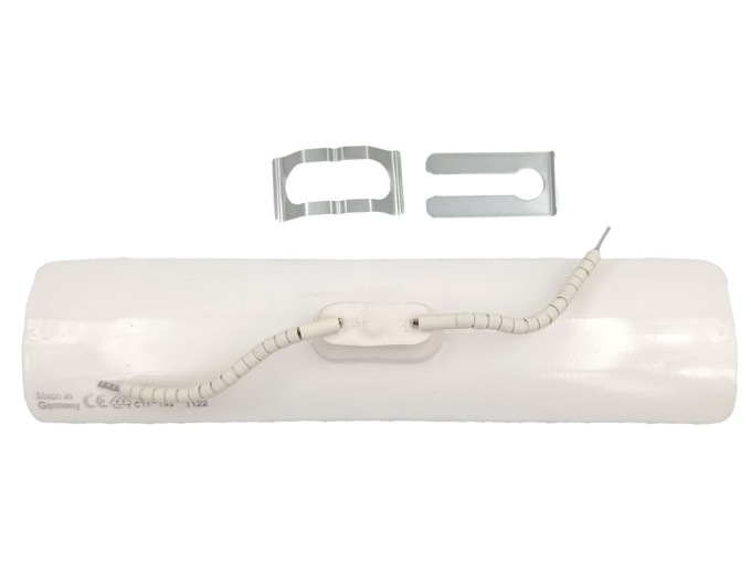 Keramický korýtkový infrazářič 400 W 245x60 mm glazúra