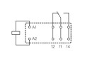 Relé 12V DC 1x250V AC 16A RT314012 TE Connectivity