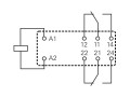 Relé 12V DC 2 x 250V AC / 8A RT424012 TE Connectivity