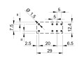 Relé 6V 2 x 230V 8A