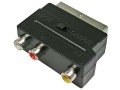 Redukcia SCART na SCART a 3xCINCH s S-VHS