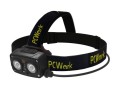 PCWork PCW12G nabíjacia LED čelovka 720 lm s USB-C a pohybovým senzorom