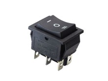 Kolébkový vypínač s nulovou polohou 30 x 22 mm, 15A, 250V