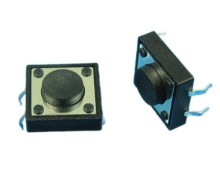 Mikrotlačítko 12x12 mm s výškou 5 mm