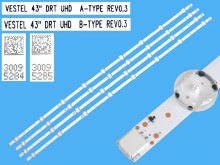 LED podsvietenie 820mm pre TV Vestel 43" DRT UHD - sada 4 pásov