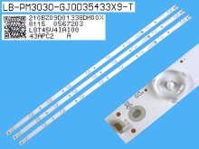 Philips LED podsvit 838mm sada GJ0D35433X9-T pre 43" LCD panel