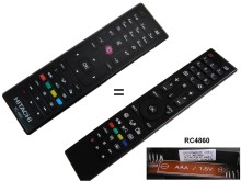 RC4860 Diaľkový ovládač pre Vestel LCD TV - Originálny Hitachi