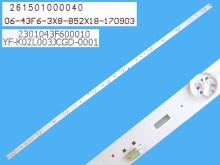 LED podsvit 852mm pre LCD panel 43"