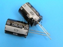2200uF/50V Nichicon RS Elektrolytický Kondenzátor