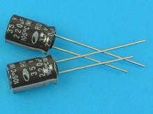 Kondenzátor elektrolytický 220uF/35V 105°C Samwha RD