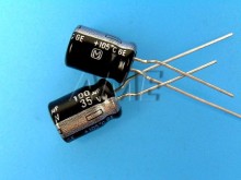 Panasonic GE 100uF/35V 105°C Elektrolytický Kondenzátor