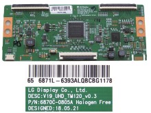 LCD T-CON modul 6870C-0805A V19_UHD_TM120_V0.3 6871L-6393A