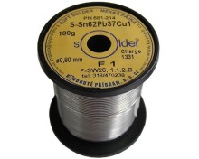 Cín pájka Kovohutě Sn62Pb37Cu1 0.8mm 100g