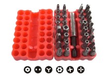 Sada nástavcov skrutkovačov 32ks - bezpečnostné bity, Torx, Imbus