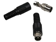 Anténny IEC konektor káblový priamy samec