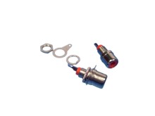 Cinch Konektor Panelová Samica - Červená