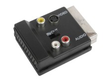 Redukcia SCART na SCART a 3xCINCH s S-VHS