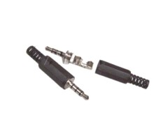 JACK konektor 3.5mm 4-pólový sameček