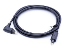 Optický kábel TOSLINK 2m s 90° ohybom