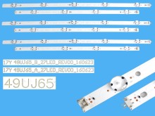 LED podsvit sada LG 49UJ65 - 6 pásikov DLED TOTAL ARRAY 49CSP