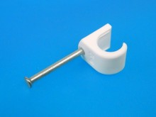 Spona zatloukacia na kábel 8-12 mm typ OKC 830W FUBA - 100 ks