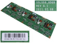 LCD LED driver modul SSL550_0D6B rev. 0.1 / LED driver board lj97-03407B