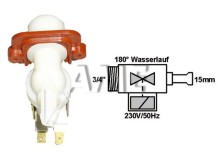 Univerzálny jednosmerný napúšťací ventil 3/4" s výstupom 15mm