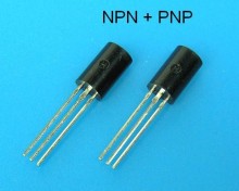 Tranzistorový pár 2SC2383 + 2SA1013 Toshiba pre NF výkonové zosilovače