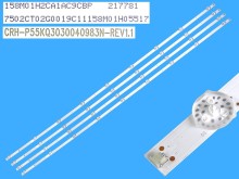 LED podsvietenie sada 4 pásky 1080mm pre LCD TV Sharp 55"