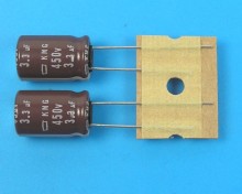Kondenzátor elektrolytický 3.3uF/450V 105°C Nippon KMG