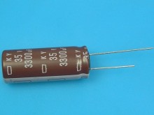 Nippon KY elektrolytický kondenzátor 3300uF/35V, low ESR, 105°C