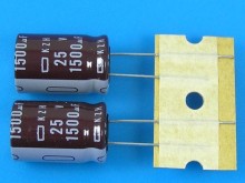 Kondenzátor elektrolytický 1500uF/25V - Nippon KZH - nízka ESR, dlhá životnosť