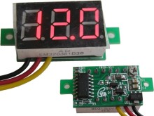 Digitálne panelové meradlo 0-100V LED s korekciou