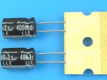 Kondenzátor elektrolytický Rubycon LLE 3,3uF/400V 105°C long life