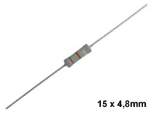 Rezistor TR2 100kΩ 2W Metaloxidový 15x4,8mm