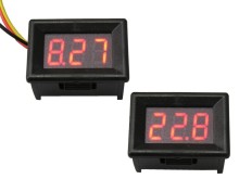 Digitálne panelové merač napätia 0,1 - 100V s LED displejom 0.36"