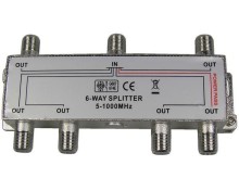 Anténny rozbočovač TV 6 výstupov 1xDC pass RO12