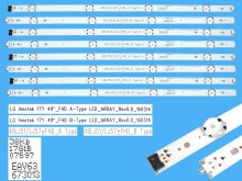 Sada LED podsvietenia LG Innotek 49LJ51_FHD - 8 kusov