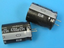 4700uF/25V Nichicon RS elektrolytický kondenzátor