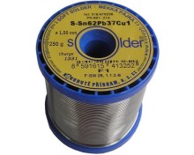 Cín pájka Sn62Pb37Cu1 s medi 1.0mm cievka 250g