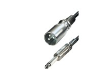 Kábel XLR samec na Jack 6.3mm MONO - 5m