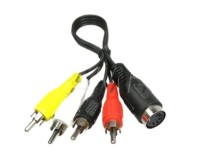 Redukcia DIN 5pin na 4x CINCH 0,2m