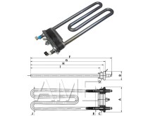 Topenie teleso práčky 524023900, 1900 W