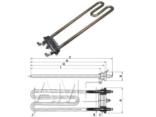 Topné teleso 55X1966 pre práčky FAGOR, BRANDT, SAVEMA