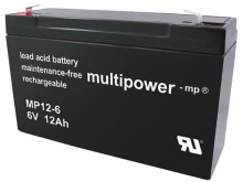 Olovený akumulátor 6V 12Ah MP12-6 Multipower