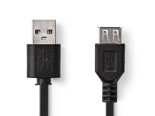 USB 2.0 A/A predlžovací kábel 3m CCGL60010BK30 Nedis